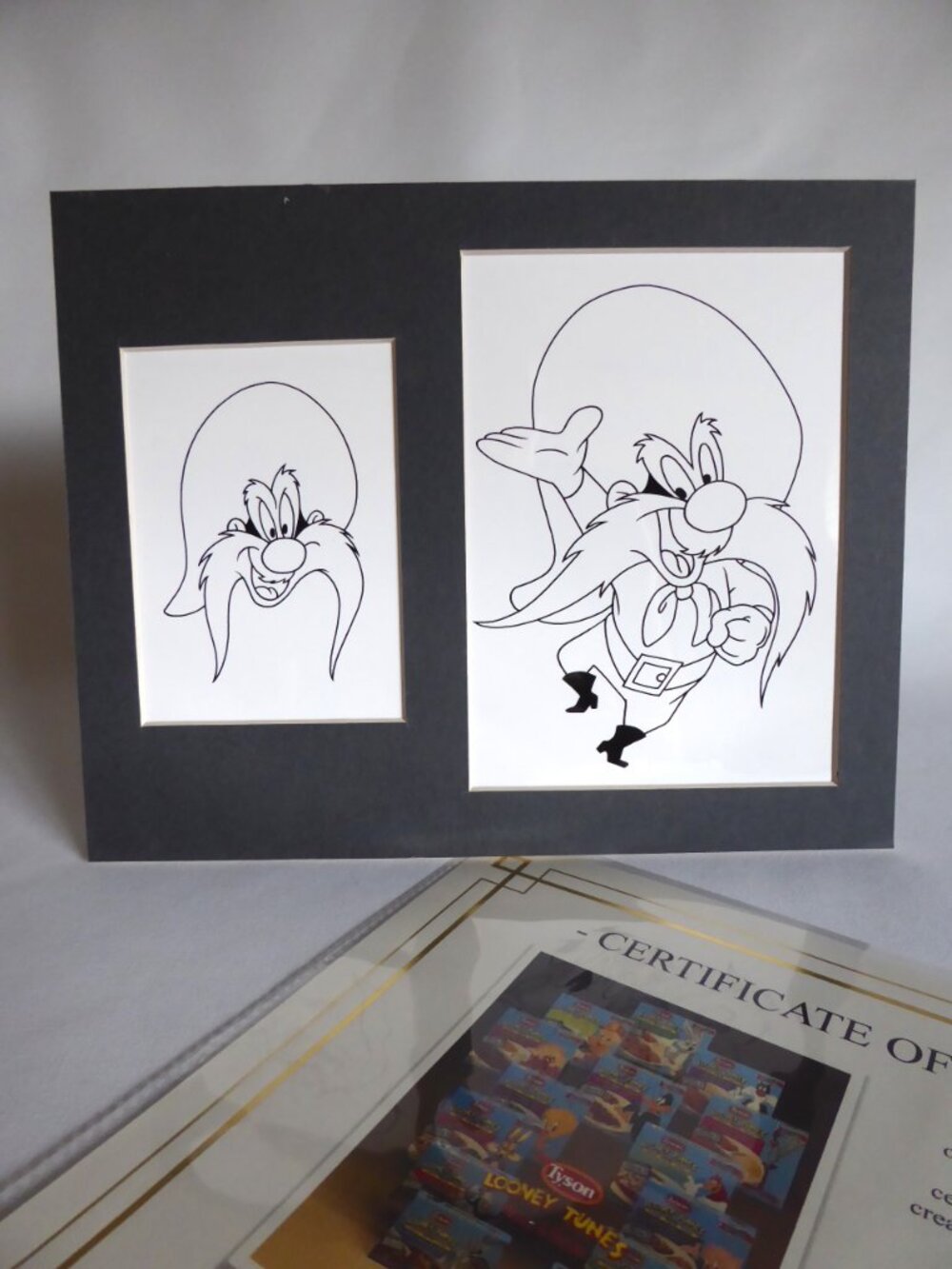OOAK LOONEY TUNES WARNER BROS. PRODUCTION CEL ARTWORK YOSEMITE SAM (w/ C of A)